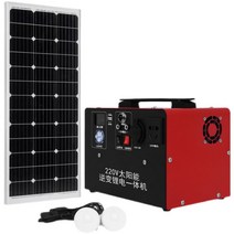 무동력발전기 가정 220v 소형 야외 비상 크랭크 수동, 300W 82000mAh  100W 보드