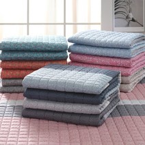 베딩플러스 친환경 MOC 모달 면 미끄럼방지 침대패드 카페트 겸용, 스텔라-블루