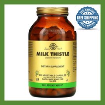 Solgar 솔가 밀크시슬 밀크씨슬 마리아엉겅퀴 250배지캡슐 실리마린 Milk Thistle Silymarin