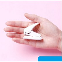가정용 제본기 스프링제본기 셀프제본 열제본기 자동 제본기 귀여운 미니 단일 구멍 펀칭기, 1, 하얀