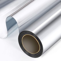 거울시트지 편도 창 개인 정보 보호 필름 주간 자외선 차단 열 제어 반사 색조 홈 오피스 거실, 04 Silver silver_01 30x200 cm
