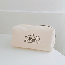 스누피 대용량 필통 케이스 파우치 화장품 수납 케이스 봉제 인싸, 3번