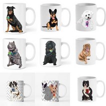 동물캐릭터 주문제작 머그컵 스타벅스 카툰머그컵, 23_MTF0134_푸들