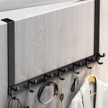 룸스홈 무타공 도어 행거 문 옷걸이 이동식 후크 14구, 도어행거(L), 1개