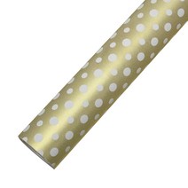 포포팬시 더블도트 종이포장지 53cm x 20m, 실버, 1개