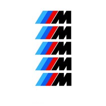 자동차 캘리퍼 도색 도장 페인트 5pcs 브레이크 스 배지 스티커 bmw m 시리즈, 검은색, 5개