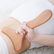림프 순환 괄사 마사지 다기능 디톡 괄사 바디 마사지기, 1개, 목질