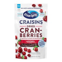 오션스프레이 Ocean Spray Craisins 가당 건조 크랜베리 체리 맛 170g 12팩, Cherry, 6 Ounce (Pack of 12)