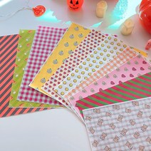 패턴 코팅 유산지 (20장 1세트), (7)허그미 하트 20장, 1개