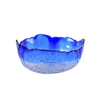 일본 우동 그릇 덮밥 라면 세트 도자기 유리 샐러드 Glod 림 투명 과일 수프 디저트 스낵 식품 혼합 대형 주방 식탁31, Blue1+S