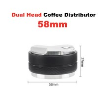 Expobar E61 용 커피 포터필터 머신 용 싱글/더블 마우스 58mm 필터 홀더 포르테 도구 Expobar, Double Mouth, CN, 58mm Distributor