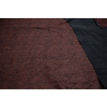 2마 C31 폴리 레이온 잔 기모 체크 스판 트리코트 기모지 합포 원단 폭132cm