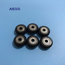 5mm 3D 프린터 부품 유로 알루미늄 프로파일 레일 openbuilds (10pcs) D 형 휠 625ZZ 베어링 수동 원형 풀, 한개옵션0