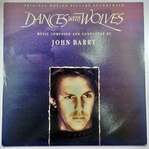 (중고LP) DANCE WITH WOLVES OST 늑대와 함께 춤을 영화음악. 1991년 발매 라이센스 (자켓 음반 상태 A. 해설지 있음)