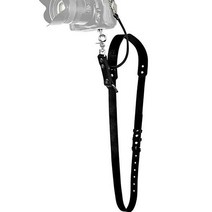 사진 작가용 카메라 스트랩 조절식 퀵 릴리스 가죽 슬링 가용 싱글 하네스, Black