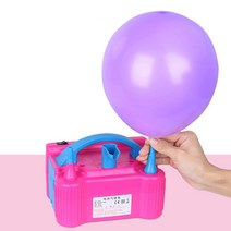 헬륨가스충전 풍선기계 전자동 팽창기 파티용품, 11.클래식+노즐+매듭+풍선100개