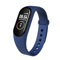 자전거 심박계 심박수 측정기 Xiaomi M4 스마트 밴드 4 피트니스 트래커 시계 스포츠 팔찌 혈압 MI Smartb 모니터 건강 M3, 05 M4-Blue