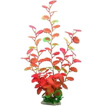 인공 수족관 식물 대형 물고기 탱크 플라스틱 수중 잡초보기, 02 Red