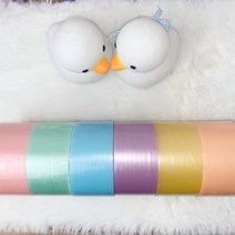 QDY 대왕 펄 끈끈이 볼 테이프 공 만들기 장난감 집콕 말랑이 7.2CM, 블루