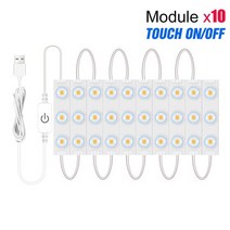 화장대 조명 led전신 거울조명usb 화장대벽램프헐리우드욕실침실드레서 장식, 자연 흰색, 10 모듈, 2년 보증