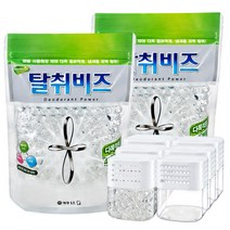 홈즈 다목적용 탈취제 탈취비즈 리필 1.2kg x2개 + 빈용기 x6개