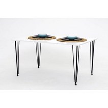 세라믹상판 8인용 확장형 4인용 원형 식탁 모던 화이트 테이블 밀라노 주방 책상 다이닝 다목적, 3.White view