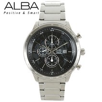 [ALBA] 세이코 알바 맨하탄 크로노그라프 남성 손목시계 AF8M71X1
