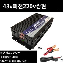 킹마이크로 핑크/55V 220V 1600W 순정현파 인버터 자동차 베터리 화물차용 변압 변환 기 고출력 콘센트, 단품