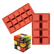 큐브 8구 실리콘 베이킹몰드, 4개