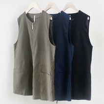 아이우먼 빅사이즈사랑해요 0336RL103 포켓 집업 마 조끼 MN