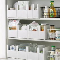 펜트리 수납박스 주방수납 바구니 펜트리정리함 G형, 단품