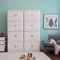 캐릭터베이비 유아동 4단 서랍장 베이비장, 블루