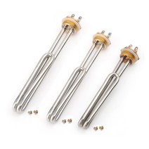 돼지꼬리 나선형 전기 온수기 보일러 농장 업소 산업용 물 히터 드롭 선박 de3 용 스테인레스 스틸 물 가열 튜브 부스터 요소, 1kw