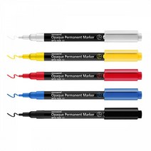 ¶⊙핫딜_A+ 네임펜 네임팬 모나미 불투명 선명한 발색 나무 유리 132 (E†d*R), Mognol™ 화이트_Mn™