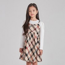 닥스리틀 닥스키즈 하우스체크 데일리 레이어드 원피스 DSF10NA50M_BG