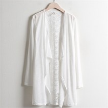 시드마켓 SidMarket 플라워 레이스 쉬폰 가디건 21R304L 빅사이즈여성 (6647910)