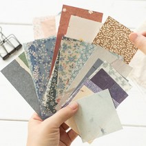 빈티지 무늬 패턴 메모지 배경지 다꾸 페이퍼 6종 다이어리꾸미기, F (ME-1249)