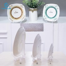 접시진열대 인테리어용 접시 사진 액자 받침대 주방섭시꽂이 그릇꽂이, 대 1P