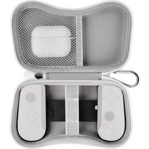케이스 Compatible with Backbone 백본 One 모바일 게이밍 컨트롤러 Handheld 콘솔 휴대용 여행 홀더 엑스트라 메쉬 포켓 for Cables Power, White