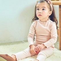 MD-무지 인터록 30수 실내복 유아 아동 여아내의 내복 가을겨울 XXL호 (7세)