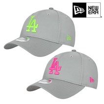 뉴에라 여성 LA 다저스 네온 팝 940 볼캡 2종 택1, 1.60112721_그레이네온, OSFM