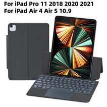 Xumu-마그네틱 트랙 패드 키보드 케이스 애플 아이패드 에어 4 5 10.9 프로 11 2021 범용 매직 가죽 홀더, 한개옵션2, 01 iPad Pro 11 And 10.9, 11 Thai keyboard