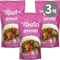 키스마이키토 키토 그래놀라 스트로베리 바닐라 오트밀 269g, 3개