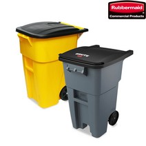 러버메이드 이동식 대형쓰레기통(188L) 대형휴지통, 188L / 회색