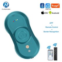 유리창로봇청소기 Purerobo 창 청소 로봇 APP 원격 제어 지능형 자동 물 스프레이 닦음 유리타일거울 사각 진공 청소기 홈, W-R1 Green Robot+EU+그렇습니다