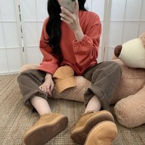 남녀공용 봄 오버핏 커플 쭈리 스트링 남자 맨투맨 7컬러