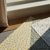 얇은 아사면 60수 패턴 손수건