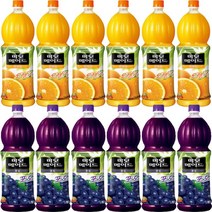 미닛)오렌지50%1.5Lx6개+미닛)포도40%1.5Lx6개, 단품, 단품