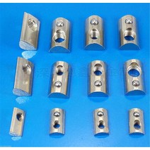 20pcs M4 M5 M6 M8 스프링 너트 3030 알루미늄 프로파일 니켈 도금 원형 롤 T 슬롯 탄성, 03 M5