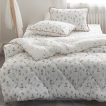 오가닉 면 송화 싱글 기숙사 이불 세트